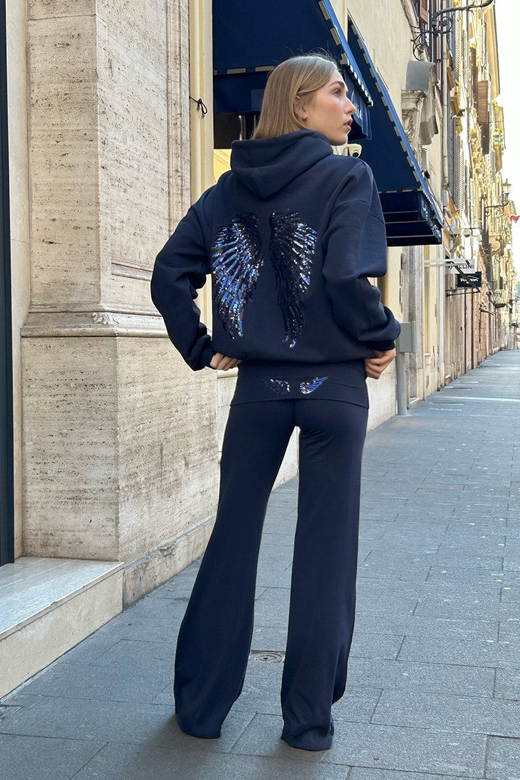 AuraWings™ Sequin Back Hoodie