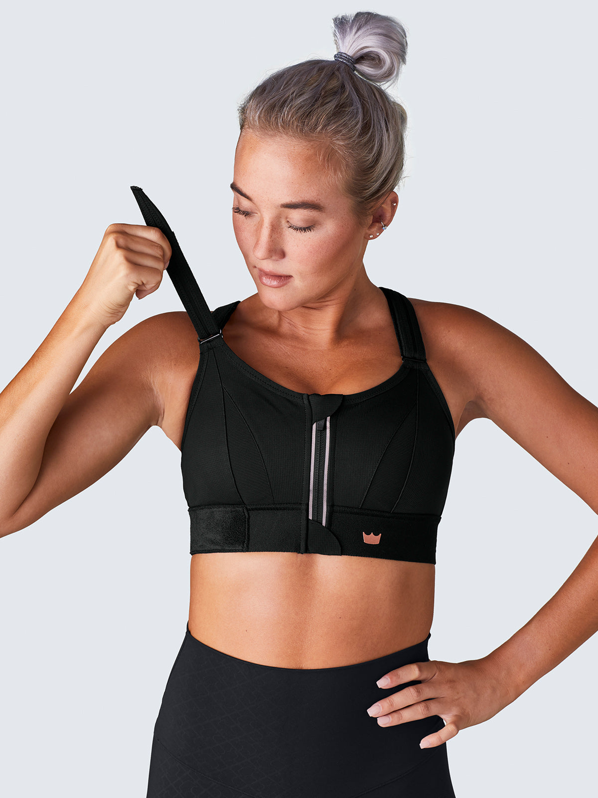 NoBounce™ Zip-Front Sports Bra