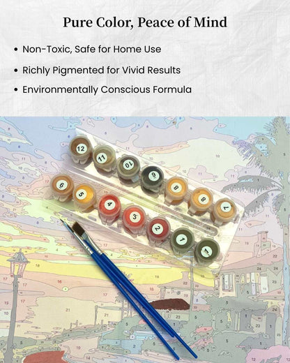 Fish & Begonia Paint By Numbers Kit