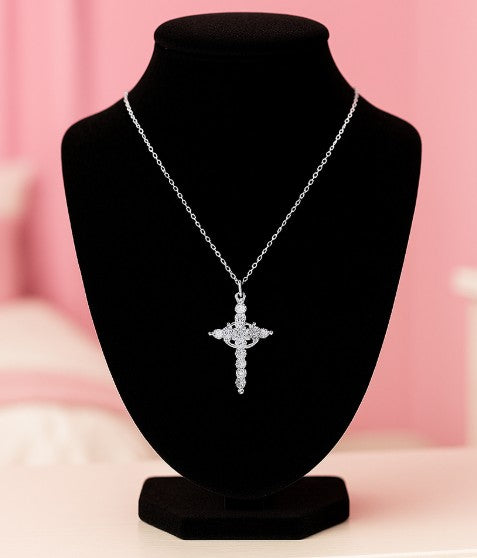 EternaFaith™ Crown Cross Necklace