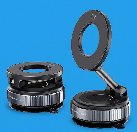MagnoMount™ 360 — Vacuum-Lock Magnetic Car Phone Holder