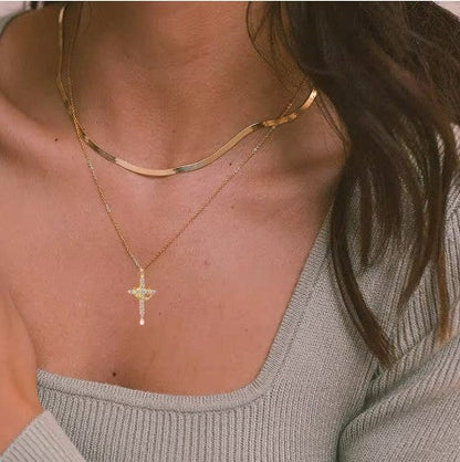 EternaFaith™ Crown Cross Necklace