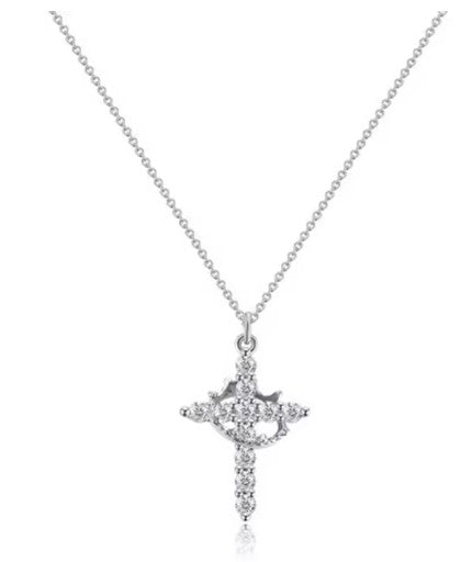 EternaFaith™ Crown Cross Necklace