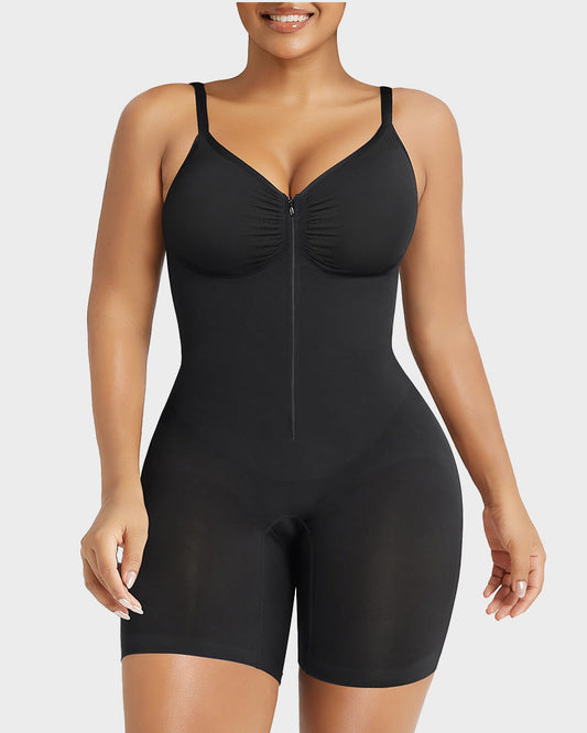 The (VIRAL) Tummy Control Zipper Bodysuit