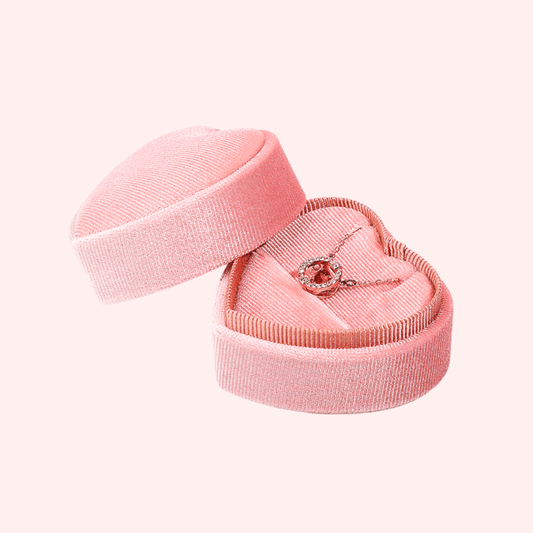 Pink Heart Jewelry Box